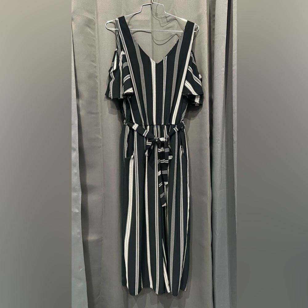 Stripped Crop Jumpsuit